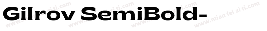 Gilrov SemiBold字体转换